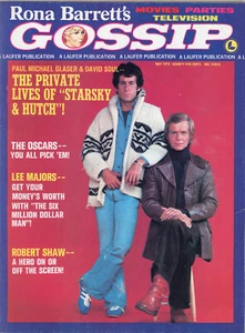 May 1976 Rona Barrett's Gossip Magazine Starky & Hutch's Glaser and Soul Cover - Picture 1 of 2