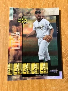 2000 UD Ionix Error card Jose Lima (front) Nomar Garciaparra (back) - Foto 1 di 2