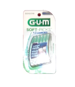 Gum 60 Pack Soft Picks Advanced For Tight Spaces - Picture 1 of 1