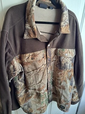 DRI DUCK DDX Camouflage Jacket Full Zip Men's 2XL XXL Real Tree - Image 1 of 4