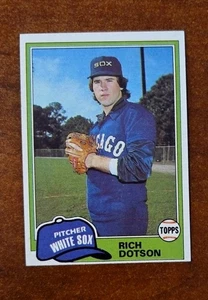 1981 Topps #138 Rich Dotson Rookie Card Chicago White Sox - Picture 1 of 1