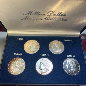 Million Dollar Morgan Sammlung versilbert PP Reproduktion 5 Münzen Lot - Bild 1 von 19