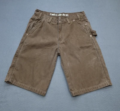 Dickies Carpenter/Painter Shorts Men's Size 34x12 Heavy Duck Canvas Denim Brown - Image 1 of 4