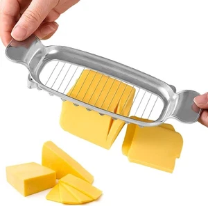 Edelstahl Butterschneider, Käsehobel Schneider, Buttergabel, Mehrzweck - Bild 1 von 7