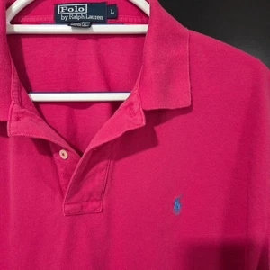 Polo Ralph Lauren Men's Pink Short Sleeve 100% Cotton Polo Shirt Size Large - Picture 1 of 7