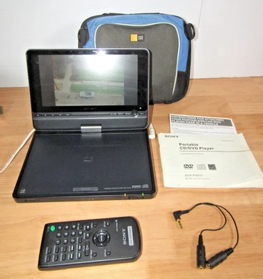 Sony DVP-FX810 Reproductor de DVD de pantalla ancha portátil 8” LCD + Cable, Manual, Control remoto Foto 1 de 4