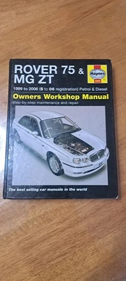 ROVER 75 MG ZT 1999-2006 HAYNES WORKSHOP MANUAL 4292 IN A USED COND & FREEP&P - Image 1 of 4