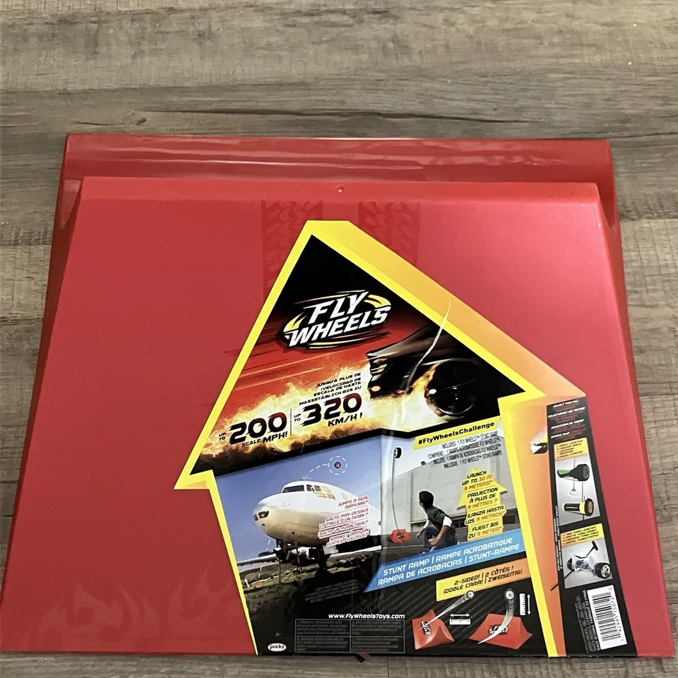 Fly Wheels Stunt Ramp Red 2 Sided Challenge