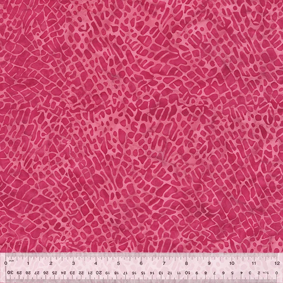 Anthology Batik Fabric | Splash Reptile Print Fuchsia Pink YARD - Image 1 of 1