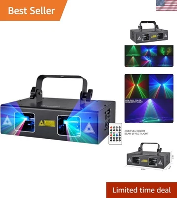 Multi-functional RGB Laser Projector, Music Sound Activated - Image 1 of 4
