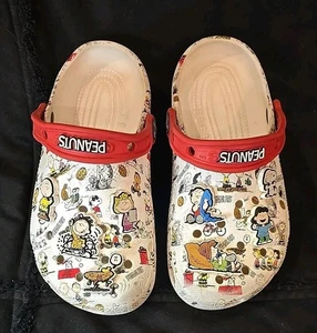 Crocs Niños Niñas Niños Zapatos Cacahuetes Snoopy Zuecos con Dijes Zapatos Sin Cordones J2 - Imagen 1 de 7