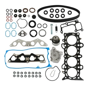 Head Gasket Set Timing Belt Kit Water Pump Fit For Honda Civic 1.7L SOHC D17A1 - Picture 1 of 10