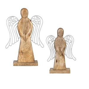 Juego Belén Decoración Ángel Madera y Metal - Imagen 1 de 5