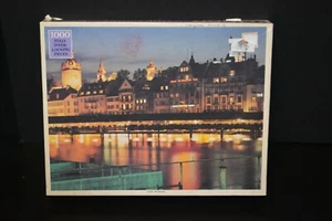 Rainbow Works Luzern Switzerland 1000 piece Jigsaw Puzzle Pickwick Pub River  - Picture 1 of 6