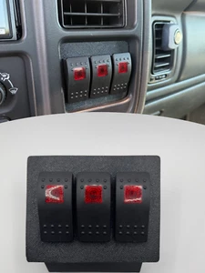 99-07 Silverado Sierra Switch Dash Panel WITH 3 Switches NBS GM GMC Chevrolet - Picture 1 of 4