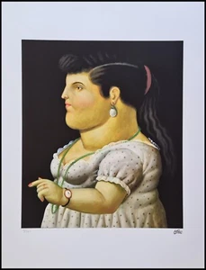 FERNANDO BOTERO * Woman in Profile * 65 x 50 cm *Lithografie*limitiert # 10/300 - Picture 1 of 8