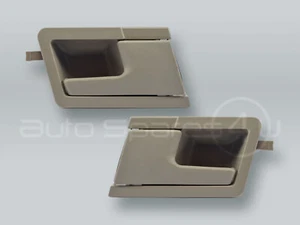 Par de manijas de puerta delantera interior gris se adapta a VW Eurovan 1993-2003 - Imagen 1 de 2