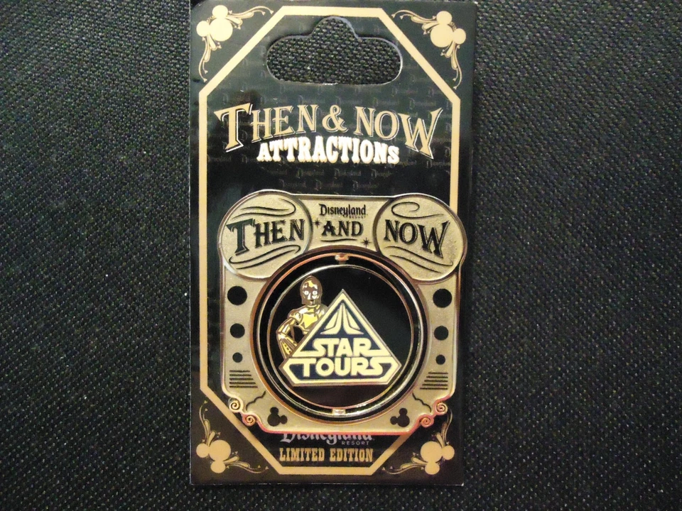 PIN DISNEY DLR ENTONCES Y AHORA AVENTURA A TRAVÉS DEL ESPACIO INTERIOR A STAR TOURS LE 1000 Foto 1 de 1