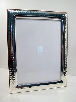 Cornici foto da 9x13 a 15x21 in argento 925 bilaminato. Leggermente martellata - Immagine 1 di 4