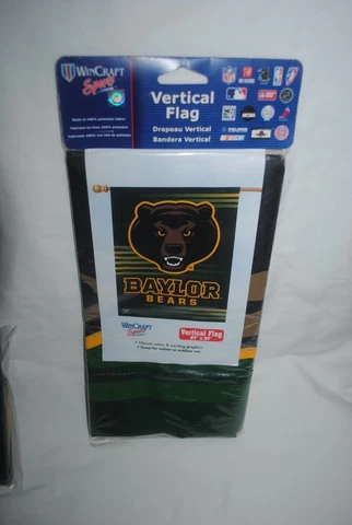 Baylor Bears vertial flag, 27" x 37", new, mint in package, WinCraft Cover