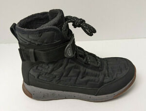 Chaco Borealis Quilt Waterproof Boots, Black, Women's 8.5 M