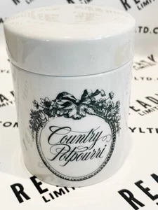 Germaine Montiel Country Potpourri Ceramic Jars with Lids Candle Container Empty - Picture 1 of 1