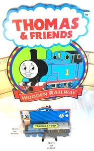 Thomas and Toby - LC09738 Thomas & Friends ferrocarril de madera por curva de aprendizaje nuevo - Imagen 1 de 3