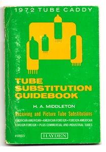 Guía de sustitución de tubos 1972-H.A. Tubos receptores Middleton-Tube Caddy - Imagen 1 de 3