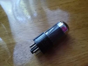 Vintage Sylvania JAN CHS 6V6 GT Röhre Tests starke Chromplatte schwarze Platte USA - Bild 1 von 8