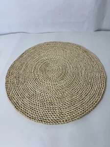 Set Of 4 Natural Woven Sisal Placemats 14 Inch Diameter - Picture 1 of 3