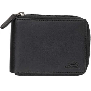 Mancini Buffalo RFID Secure Zippered Billfold with Removable Passcase - Picture 1 of 8