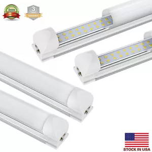 2 Pack 2FT LED Shop Lights 5000K Linkable T8 20W 2FT LED Tube Lights Fixture - Picture 1 of 9