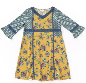 Matilda Jane Size 16 Flower Power Dress Choose your own path Gold Floral 26407D - Picture 1 of 4