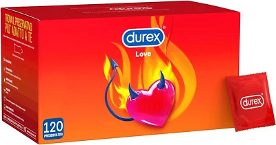 Preservativi DUREX Classici LOVE BOX da 120 Profilattici 12 Confezioni x 10 Pz - Immagine 1 di 4
