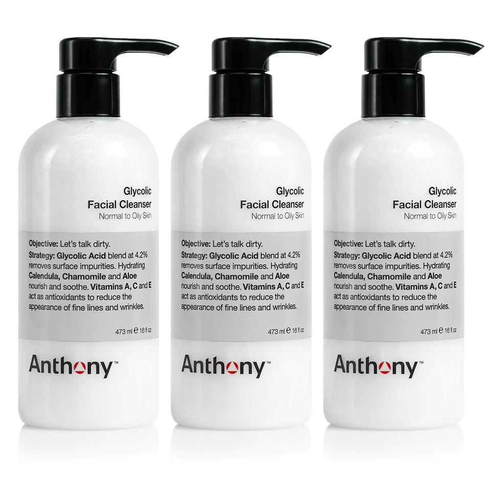 Anthony Glycolic Facial Cleanser 16 Oz 2i4