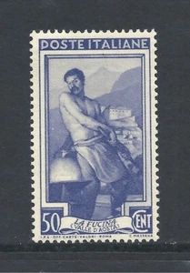 ITALY SCOTT 562 MH VF - 1950 50l VIOLET ISSUE - BLACKSMITH CV $10.50 - Picture 1 of 2