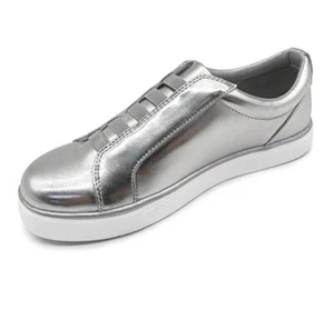 Kenneth Cole Reaction Women’s Bonnie Sneaker, Size 7, Silver – New - Picture 1 of 8