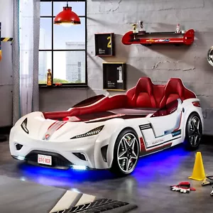 Cilek GTE Autobett 999 -Weiß- Champion Racer GTS Vollausstattung LED Kinderbett - Bild 1 von 16