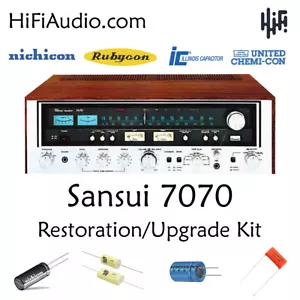 Sansui 7070 rebuild restoration Capacitor upgrade Kit repair instructions - Picture 1 of 9