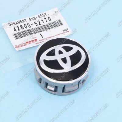 Tapa central de rueda genuina OEM Toyota Prius Yaris Corolla 42603-52170 - 1 pieza Foto 1 de 4