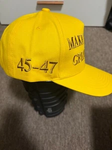 Trump Parody Hat MAGA Gold Cap Make America Great Again Adjustable - Picture 1 of 4