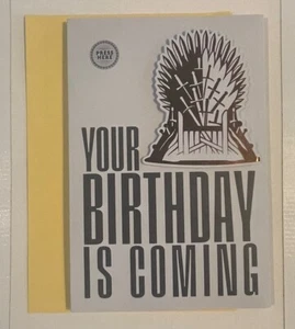 Birthday Card Game Of Thrones Musical Light Up By Hallmark Fold Out GOT Theme - Picture 1 of 8