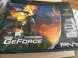 512MB PNY nVidia GeForce 6200 DDR2 VGA / S-Video Graphics Card AFP6x - Picture 1 of 6