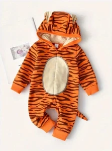 NEW Baby Toddler Tiger Tigger Winnie the Pooh Halloween Romper Jumpsuit Costume - Picture 1 of 7
