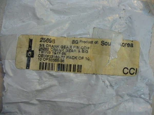 Harley Davidson 3/8 CRANK GEAR PIN kickstart BIG TWINS 1977-86 OEM#33180-77 - Picture 1 of 2