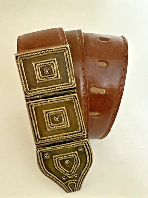 Cinturón de cuero vintage DONNA KARAN NEW YORK RARO pequeño Foto 1 de 4