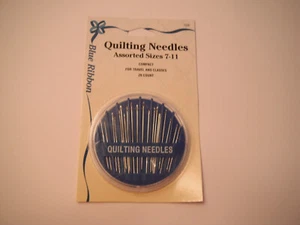 Blue Ribbon Quilting Needles Assorted Sizes 7-11  20-Count   - Picture 1 of 4