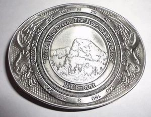 Philmont Scout Ranch Screaming Eagle Pewter Belt Buckle - Boy Scouts of America - Picture 1 of 2