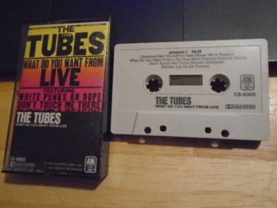RARE OOP Tubes CASSETTE TAPE Live 1977 White Punks on Dope beatles Fee Waybill - Imagem 1 de 2