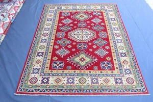 3x5 ft Vintage Afghan Handmade Balochi Rug/ Gray Antique Geometric Caucasian Rug - Picture 1 of 14